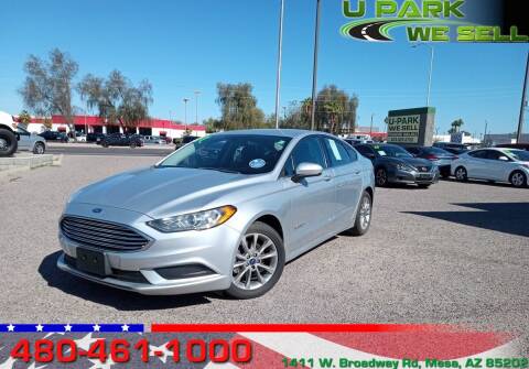 2017 Ford Fusion Hybrid for sale at UPARK WE SELL AZ in Mesa AZ