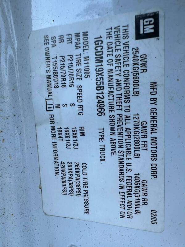 2005 Chevrolet Astro