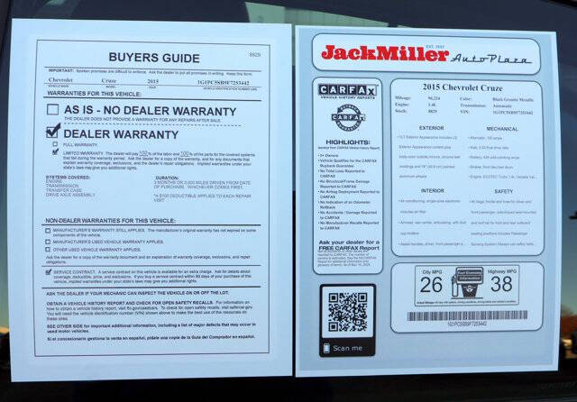 2015 Chevrolet Cruze 1LT Auto