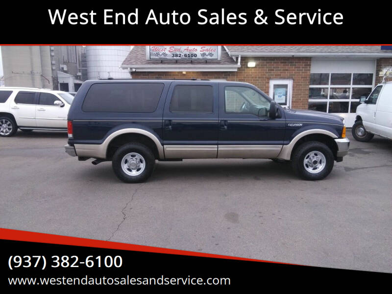2001 Ford Excursion for sale at West End Auto Sales & Service in Wilmington OH