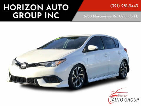 2016 Scion iM for sale at HORIZON AUTO GROUP INC in Orlando FL