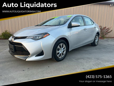 2017 Toyota Corolla for sale at Auto Liquidators in Bluff City TN