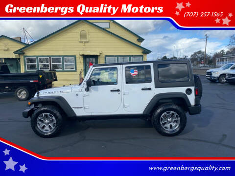 2014 Jeep Wrangler Unlimited for sale at Greenbergs Quality Motors in Napa CA
