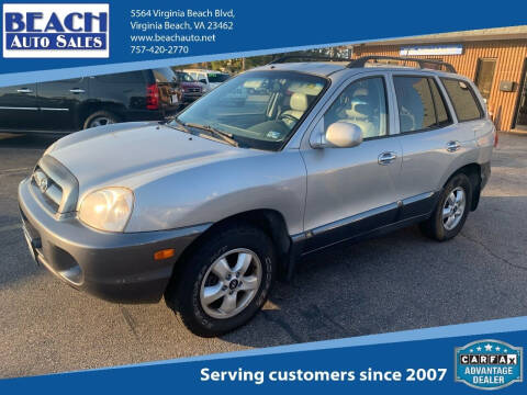 2005 Hyundai Santa Fe for sale at Beach Auto Sales in Virginia Beach VA