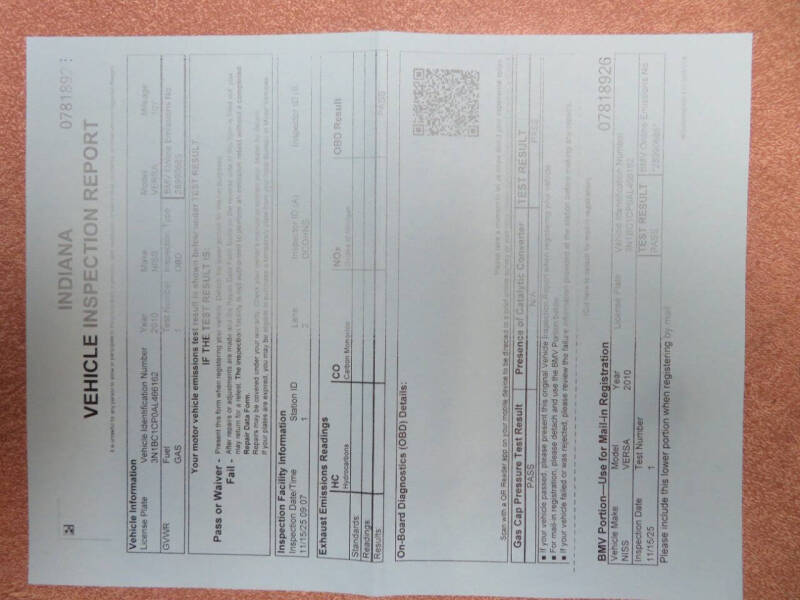 2010 Nissan Versa 1.8 S