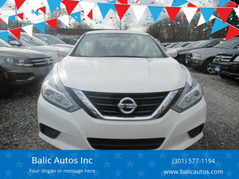 2018 Nissan Altima for sale at Balic Autos Inc in Lanham MD