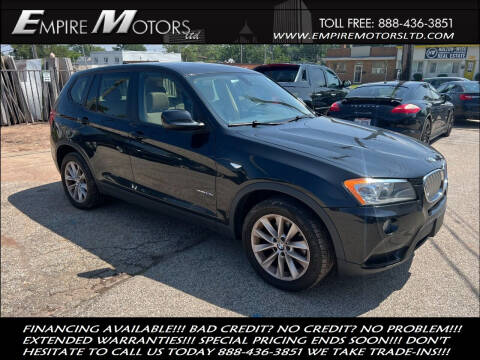 2013 BMW X3 for sale at Empire Motors LTD in Cleveland OH