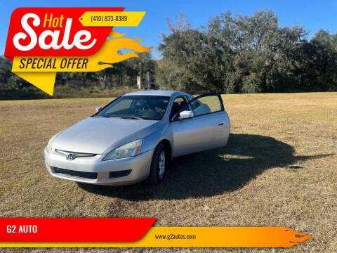 2005 Honda Accord for sale at G2 AUTO in Finksburg MD