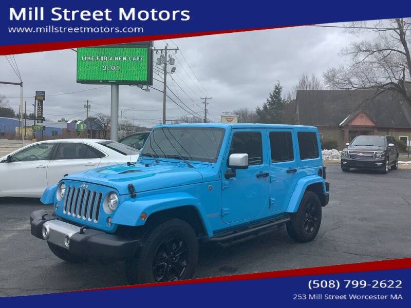 2017 Jeep Wrangler Unlimited for sale at Mill Street Motors in Worcester MA