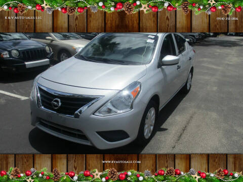 2016 Nissan Versa for sale at K & V AUTO SALES LLC in Hollywood FL