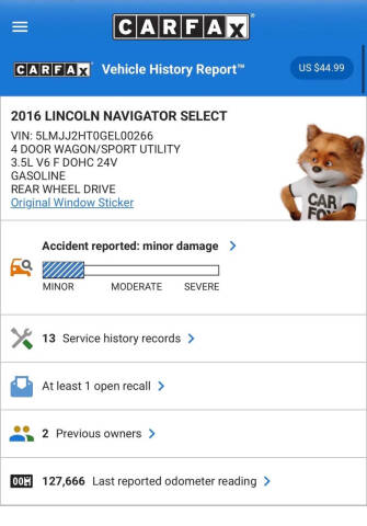 2016 Lincoln Navigator Select