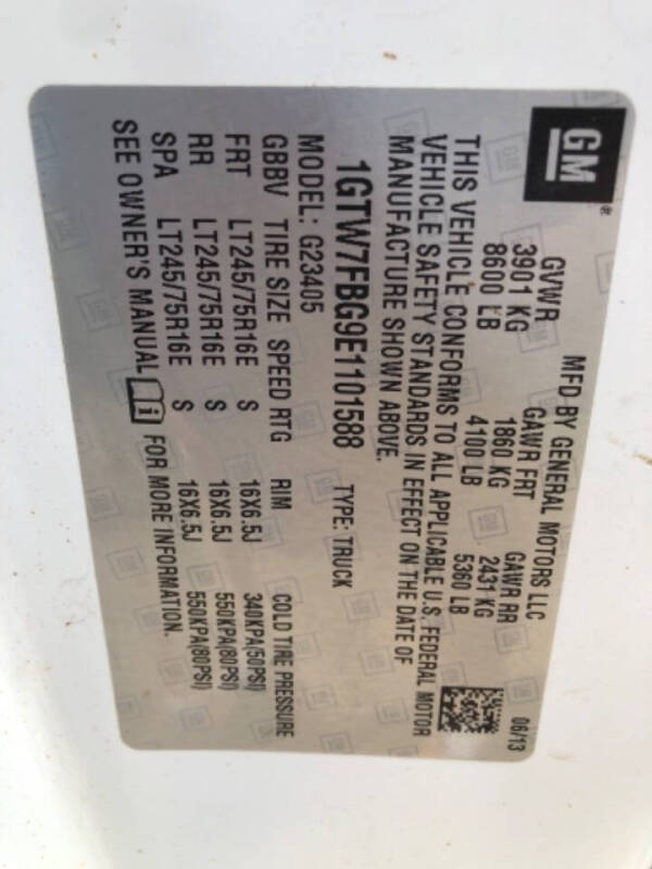 2014 GMC Savana 2500