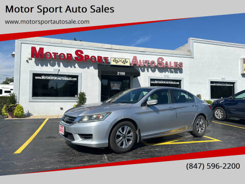 2014 Honda Accord for sale at Motor Sport Auto Sales in Waukegan IL