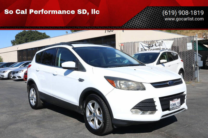 2013 Ford Escape for sale at So Cal Performance SD, llc in San Diego CA