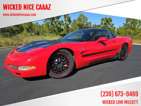 2002 Chevrolet Corvette for sale at WICKED NICE CAAAZ in Cape Coral FL