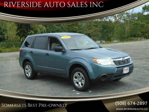 2009 Subaru Forester for sale at RIVERSIDE AUTO SALES INC in Somerset MA