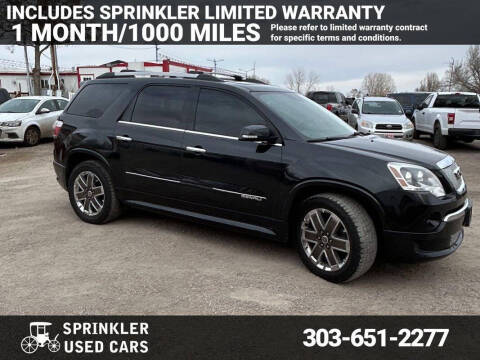 2012 GMC Acadia for sale at Sprinkler Used Cars in Longmont CO