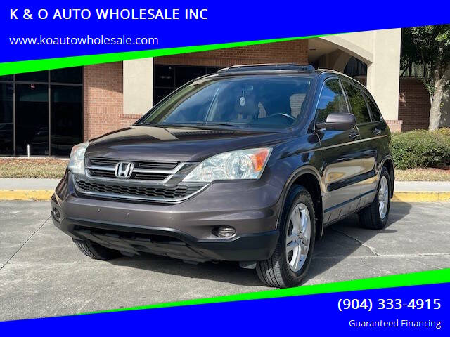 2010 Honda CR-V for sale at K & O AUTO WHOLESALE INC in Jacksonville FL