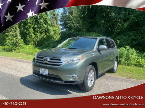 2013 Toyota Highlander for sale at Dawsons Auto & Cycle in Glen Burnie MD