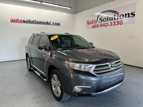 2012 Toyota Highlander for sale at Auto Solutions in Warr Acres OK