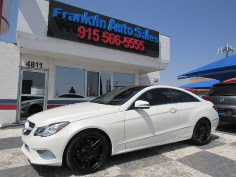 2014 Mercedes-Benz E-Class for sale at Franklin Auto Sales in El Paso TX