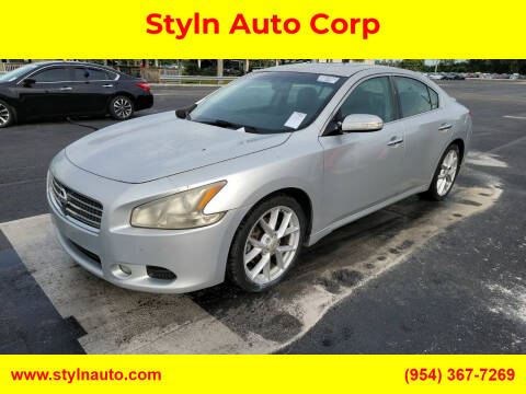 2009 Nissan Maxima for sale at Styln Auto Corp in West Park FL