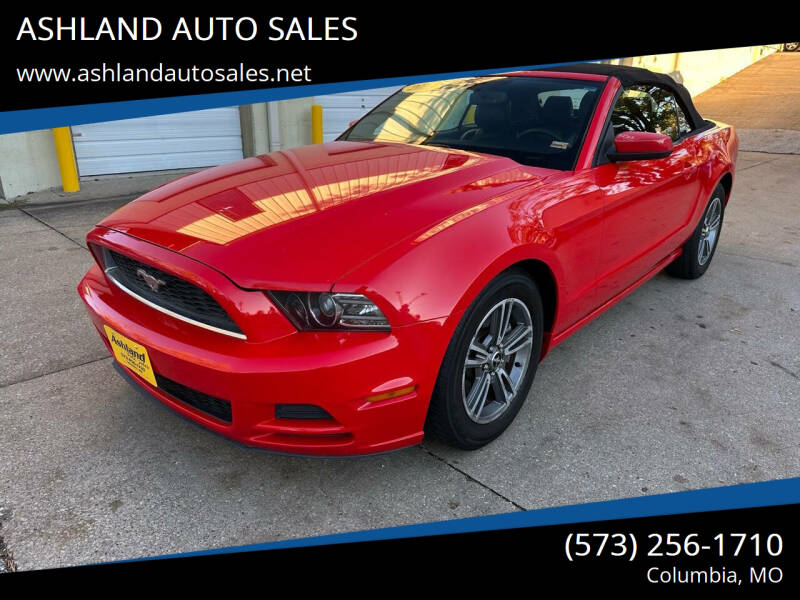 2013 Ford Mustang for sale at ASHLAND AUTO SALES in Columbia MO