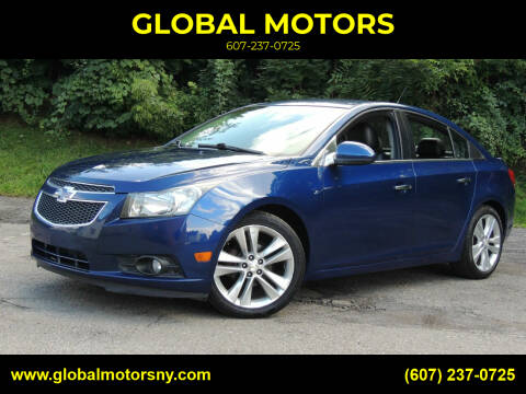 2012 Chevrolet Cruze for sale at GLOBAL MOTORS in Binghamton NY