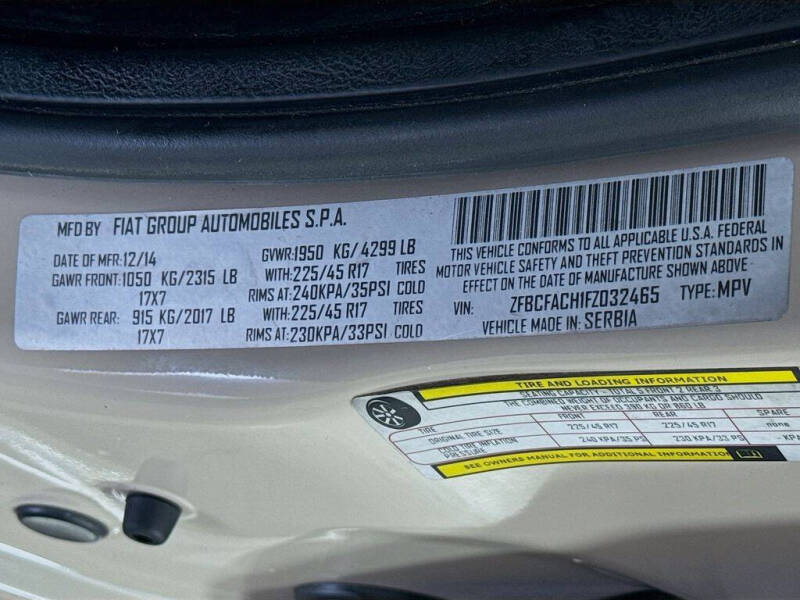 2015 FIAT 500L Lounge