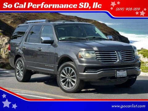 2015 Lincoln Navigator for sale at So Cal Performance SD, llc in San Diego CA