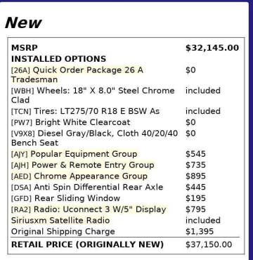 2017 RAM 2500 Tradesman