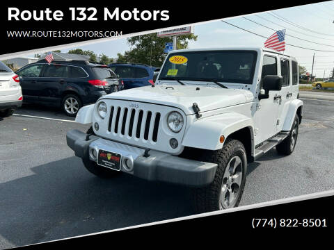 2015 Jeep Wrangler Unlimited for sale at Route 132 Motors in Hyannis MA