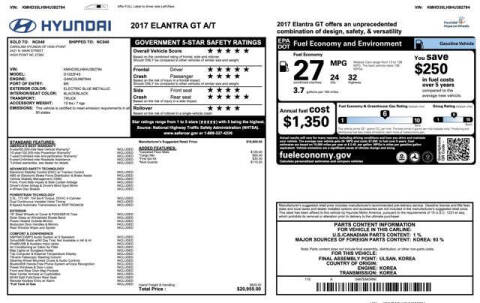 2017 Hyundai Elantra GT