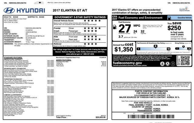 2017 Hyundai Elantra GT
