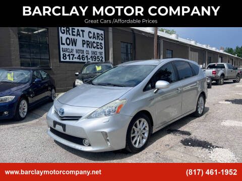 2013 Toyota Prius v for sale at BARCLAY MOTOR COMPANY in Arlington TX