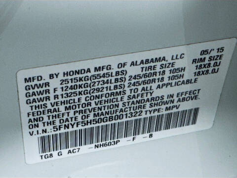 2016 Honda Pilot EX-L