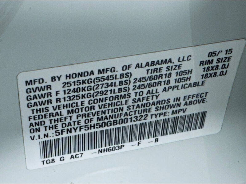 2016 Honda Pilot EX-L