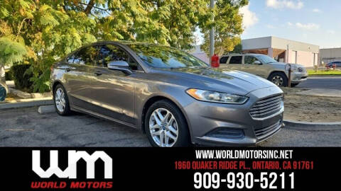 2013 Ford Fusion for sale at World Motors INC in Ontario CA