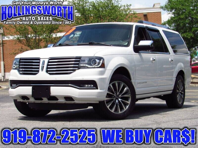 2016 Lincoln Navigator L for sale at Hollingsworth Auto Sales in Raleigh NC