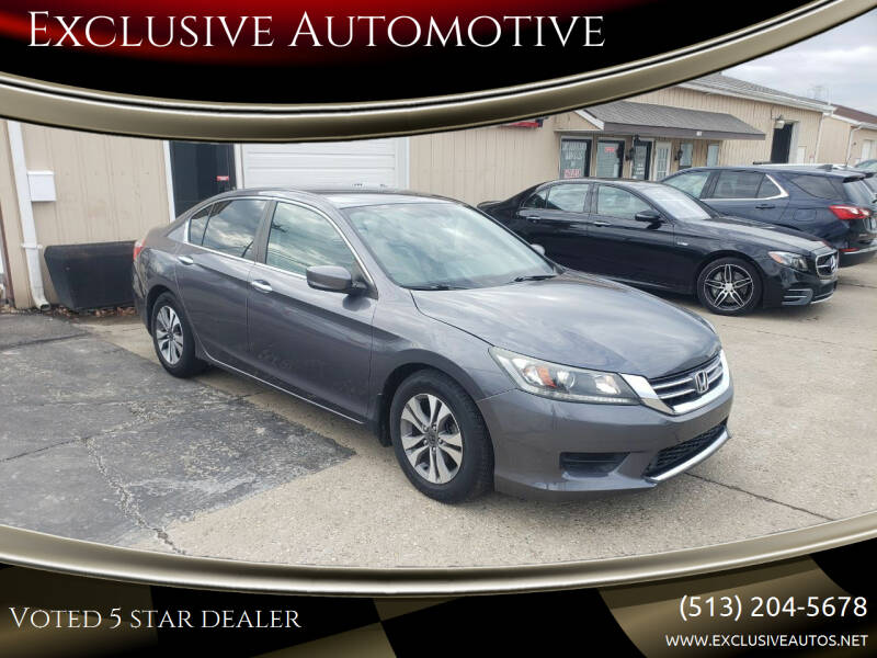 2013 Honda Accord for sale at Exclusive Automotive in West Chester OH