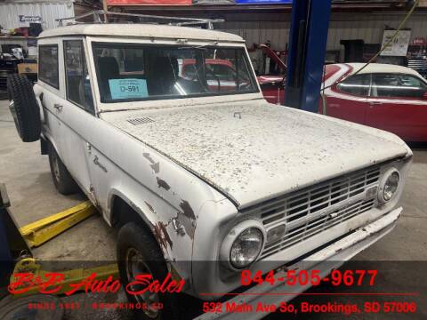1968 Ford Bronco for sale at B & B Auto Sales in Brookings SD