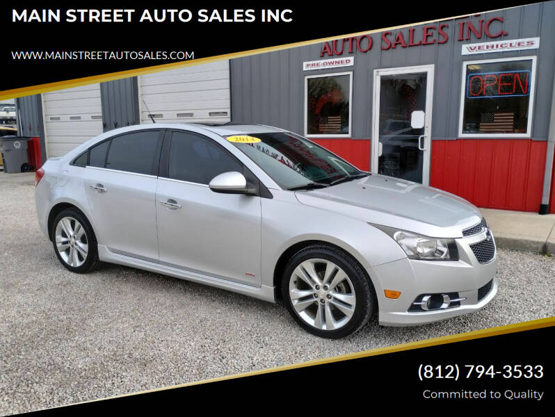 2014 Chevrolet Cruze for sale at MAIN STREET AUTO SALES INC in Austin IN