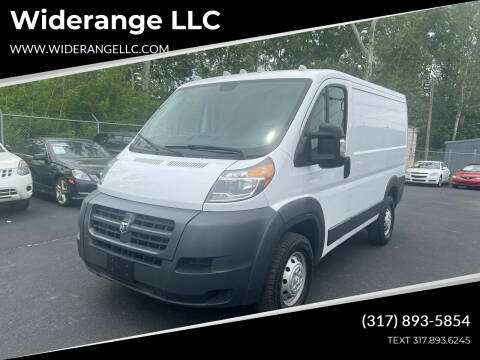 2017 RAM ProMaster for sale at Widerange LLC in Greenwood IN