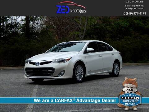 2014 Toyota Avalon Hybrid for sale at Zed Motors in Raleigh NC