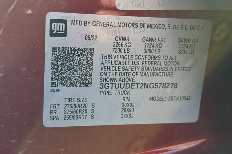 2022 GMC Sierra 1500