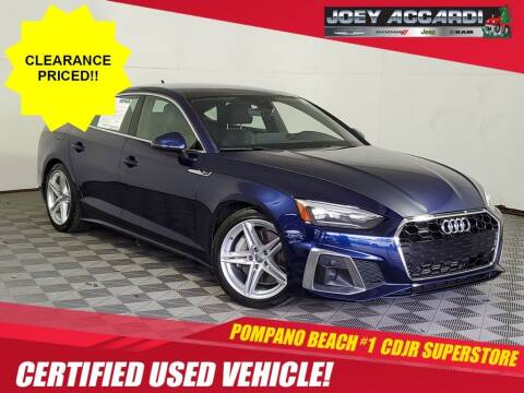 2021 Audi A5 Sportback for sale at PHIL SMITH AUTOMOTIVE GROUP - Joey Accardi Chrysler Dodge Jeep Ram in Pompano Beach FL