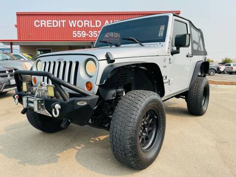 2007 Jeep Wrangler for sale at Credit World Auto Sales in Fresno CA