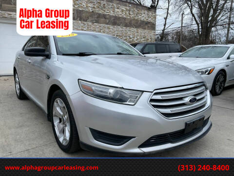 2013 Ford Taurus for sale at Alpha Group Car Leasing in Redford MI