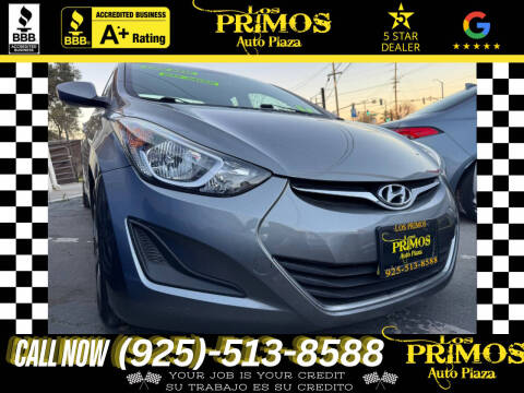 2013 Hyundai Elantra for sale at Los Primos Auto Plaza in Brentwood CA
