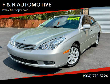 2003 Lexus ES 300 for sale at F & R AUTOMOTIVE in Jacksonville FL